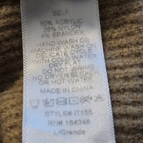 First Love by Lovelyn Tan Crew Neck Sweater Women’s Large Soft Knit Long Sleeve - Picture 7 of 10